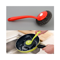 손잡이 철수세미 세트 스텐 탄냄비 브러시 욕실청소 후라이팬 세척 기름기 제거 주방 세트 생활 용품, 단품