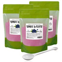 사과마켓 대용량 빌베리 분말 가루 농축 플러스 추출물 파우더, 빌베리농축분말 500g 3개