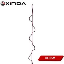 안테나사다리 A형사다리 산 데크 사다리 로프 사다리 단계 슬링 등반 암벽 등반 벨트, 레드5m