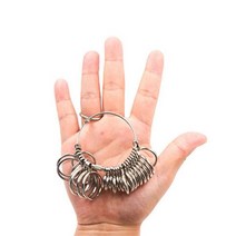 반지 링게이지 사이즈측정기 치수 호수 측정링 스텐, 1개