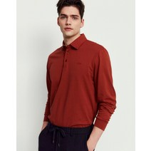 22SS [populet]오렌지 로고자수 면혼방 긴팔카라티셔츠 WMTS2A306O3