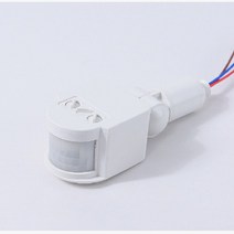 12V 모션 센서 220V PIR 움직임 감지기 자동 적외선 벽 마운트 타이머 야외 24V LED 조명 스위치, [03] White, [03] AC 110250V, 1개