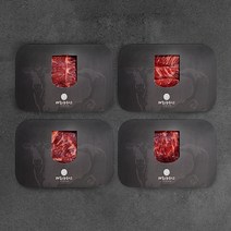 소고기 선물세트 800g 명절 구이용 4개 부위 모둠, 정성 선물세트 (총 800g)/일반당일출고/보자기포함