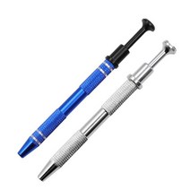 IC 칩 추출기 전자 부품 그 포수 나사 피커 핀셋 픽업 도구 금속 그래버 수리 핸드 툴, 08 Blue Silver