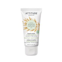 ATTITUDE 핸드크림 EWG 인증 식물 및 미네랄 기반 성분 민감한 피부를 위한 비건 및 동물 실험을 하지 않은 뷰티 제품 영양 아보카도 오일 70ml(2.5온스)
