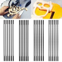 톱날 24pcs 탄소강 스크롤 10141824 치아 고 인성 파인 컷 블레이드, 검은색