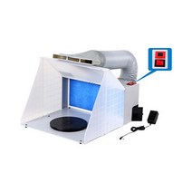 환풍기 작업대 배기팬 미니 페인팅 스프레이 부스, LED 조명이 없는 내장 전원 공급 장치