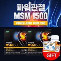 뻣뻣한 불편한 무릎 다리 허리 관절 연골 관리 개선 에 좋은 파워 관절 엠에스엠 MSM MSN 비타민D 아연 영양제, 2BOX(2개월분)+사은품2개