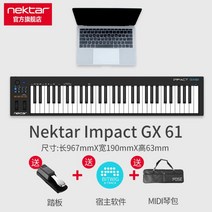 넥타 마스터키보드 미디컨트롤러 GX61 미디건반 풀세트, B