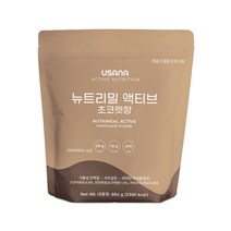 유사나 뉴트리밀 액티브 초콜렛향 체중조절 조제식품 단백질 쉐이크 854g 식물성 단백질, 1개, 기본
