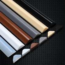 욕실문보호대 도어 쿠션 범퍼 50cm-200cm 실리콘 욕실 워터 스토퍼 차단기 샤워 고무 댐 건식 및 습식 분, Brown_200cm