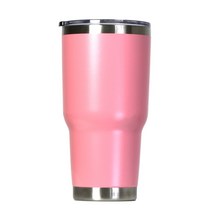 플라스크 휴대용 술병 사용자 정의 여행 커피 잔 물 컵 스테인레스 스틸 보온병 텀블러 컵 레이저 새겨진 이름 로고 진공 garrafa termica, 30oz-핑크