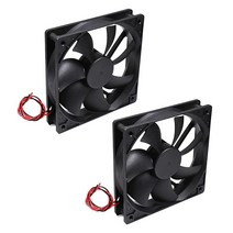 Aicosineg 쿨링 팬 12V 슬리브 베어링 긴 수명 컴퓨터 케이스 Fan3.6W 120x120x25mm PC CPU 라디에이터 쿨러 2개