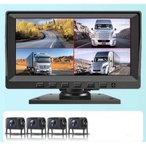 화물차 어라운드뷰 트럭 파노라마 모니터 사각지대, 10.3인치 터치스크린 블루투스 64G 카드