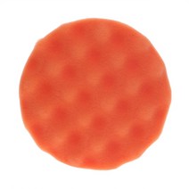 연마패드 자동차 뷰티 왁싱 세트 스폰지 휠 울 플레이트 벨크로 플레이트 자체 접착 사포, 3인치, 1개, 웨이브 타입