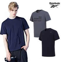 [REEBOK] 리복 휘트니스 라운드 반팔 티셔츠 남성 4종 택1