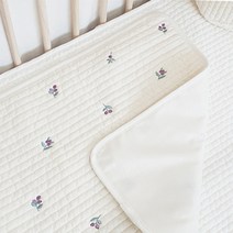 돗투돗x마롤로뜨 아기 누빔 방수요 아기 방수 패드 침대 신생아 100수, 방수패드_퍼플베리