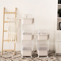 이동식 틈새 진열대 바퀴달린 트롤리 오픈 정리 기저귀 수납장 간식 펜트리 세탁실 트레이