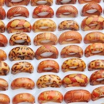 결혼식반지 옥가락지 여성용 빈티지 나무 반지 목재 쥬얼리 로트 및 스타우정반지