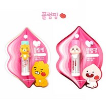 플럼핑 립밤 라이언 어피치 립글로즈 보습립 남자립 컬러립밤 글로즈 바세린립밤 밤, 1, 어피치립밤, 본상품선택