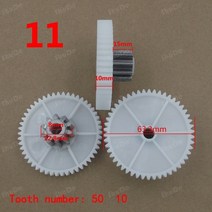 차 캠핑카 부품RS380 RS550 모터 기어 박스 플라스틱 전기 장난감 2 개, 10 11