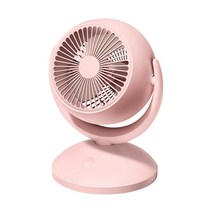 쿠비녹스써큘레이터 발뮤다서큘레이터 공기 순환 팬 조명이 있는 충전식 데스크탑 팬 단 전원 공급 장치 조용한 휴대용 홈 오피스 팬, 분홍색, 에게