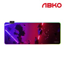 앱코 NRGB LED 생활방수 게이밍 장패드