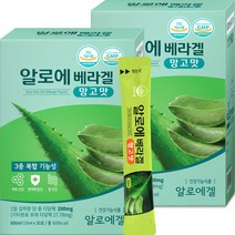 녹십초 알로에 베라겔 망고맛 2개월분 (총 60포)면역다당체 200mg/한정, 알로에 베라겔 망고맛 2개월분 (