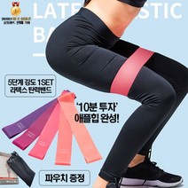 전신로잉밴드 힙딥 운동용 다이소 운동밴드 힙업 써클 5종세트
