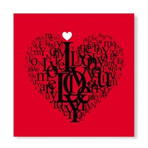 세잔느화실 [캔버스액자]I LOVE YOU 타이포1, 48x48cm+꼭꼬핀