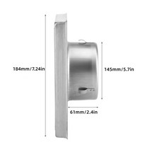 호환 창문형 산업용 가정용 소형 미니 환기 팬 배기휀 흡출기 150mm 에어 벤트 스테인레스 스틸 에어 벤트 덕트 그릴 벽 스퀘어 텀블 공기 배출구 건조기 추출기 커버 배출구, 150