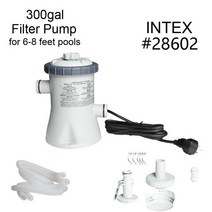 튜브 수영링 성인용 어린이용 장난감 풀빌라 서핑 호캉스 해변 비치 INTEX-지상 수영장 워터 필터 펌프 순환 흐름 클리어워터 클리너 팽창식 액세서리, [01] 300gal