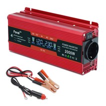 차량용 인버터 자동차 LCD 디스플레이 DC 12 V ~ AC 220 1500W/2000W/2600W 전원 고주파 변압기 v 캠핑, 12V 2600W EU