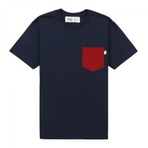 DRIFE CONTRAST POCKET TEE NAVY
