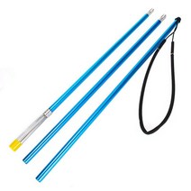 내구성이 뛰어난 5 프롱 Gaffs Barbed Diving Gig 8mm 스레드가 있는 텔레스코픽 잠금 낚싯대 극, 블루, 알루미늄 합금