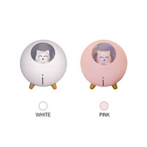 구우스 UFO 냥냥이 무드등 미니 디퓨져 가습기 [교체필터 5개포함], 핑크