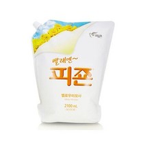 FSY179379피죤 섬유 유연제 옐로우미모사 2.1L 4개 세탁 빨래, 1