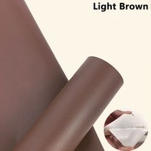 가죽쇼파 리폼 수리 천갈이 소파 패치 테이블 의자 스티커 셀프 접착 가죽 스티커 DIY PU 인조, 10x20cm, Light Brown