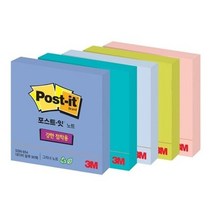 신년다이어리 세련된 컬러 포스트잇 메모장 문구 점착 예쁜 메모지, 색상:에버그린[6010324], 단품