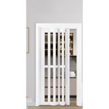 주름문 홀딩도어 자바라문 블라인드 투명 칸막이문, 타입 D (사이즈 비고)