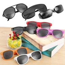 핀홀안경 패션안경 안경 눈운동 눈보호 근시 난시 노안 시력운동 시력강화 시력교정, 1개, 보잉형 핀홀안경