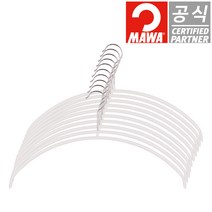 독일 정품 마와 옷걸이 이코노믹 40cm 화이트 가디건용 니트용 스웨터용 10개입, 10개, 단품