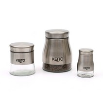 게이또 루스 글라스 밀폐 양념병 보관 수제청 잼병 용기 소금후추통 150ml 400ml 950ml (3종 택1), 02.400ml