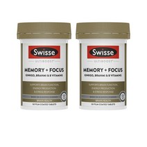 스위스 얼티부스트 메모리 포커스 50정 Swisse Ultiboost Memory Focus, 2팩