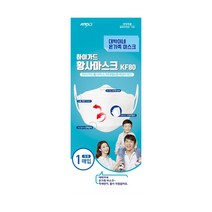 ATEX 대박이네 하이가드 방역마스크 대형 KF94 흰색, 1개입, 10개, 화이트