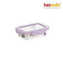 헤르빈 [헤르빈] 크리아 커버분리 밀폐용기 600ml 파스텔퍼플, 단품없음, 선택완료