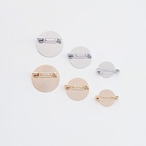 원판 브로치핀부자재코사지핀152025mm 악세사리부자재 동대문 액세서리 도매, 골드