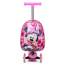 캐릭터 일체형 킥보드 퀵보드 캐리어 여행 가방 캐보드, 스케이트보드 미니