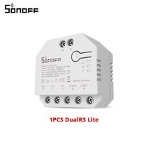 120PCS SONOFF DualR3 Lite DIY 스위치 미니 Wifi 듀얼 릴레이 양방향 제어 홈 오토메이션 호환 타이밍 음, 01 1PCS DualR3 Lite