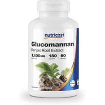 뉴트리코스트 글루코만난 곤약 600mg 180캡슐 x 1통